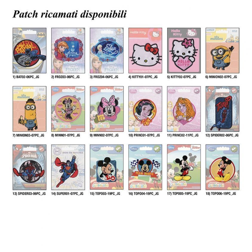 Patch ricamati disponibili